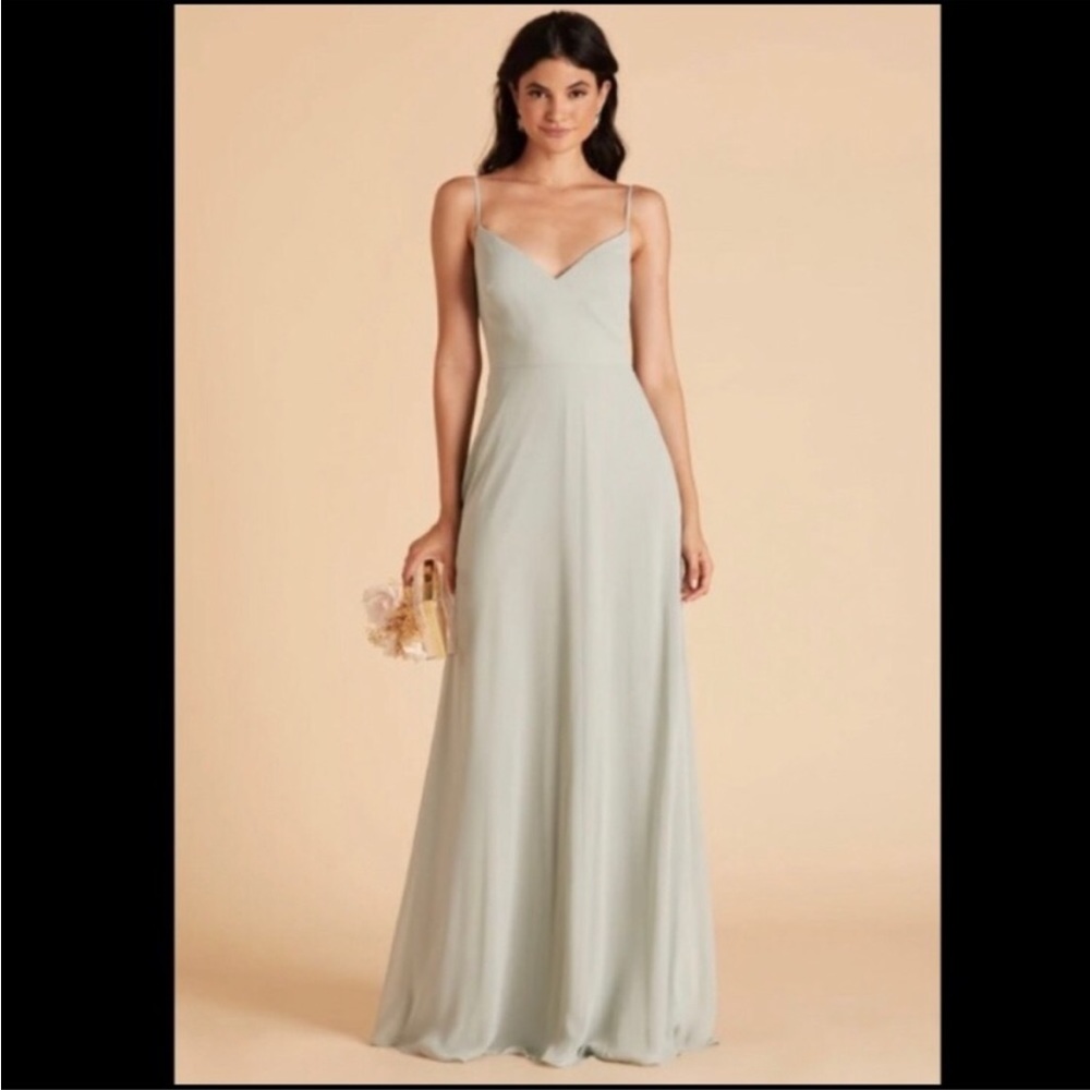 NWT Birdy Grey Devin Convertible Chiffon Dress Sage Plus Sz 1X - Picture 4 of 15